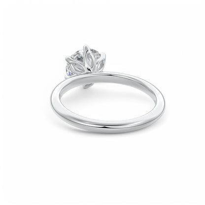 2.00ct Round Cut Lab Grown Diamond Solitaire Engagement Ring 14k White Gold
