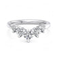 1.00Ct Lab Grown Diamond Stacking Curved wedding band
