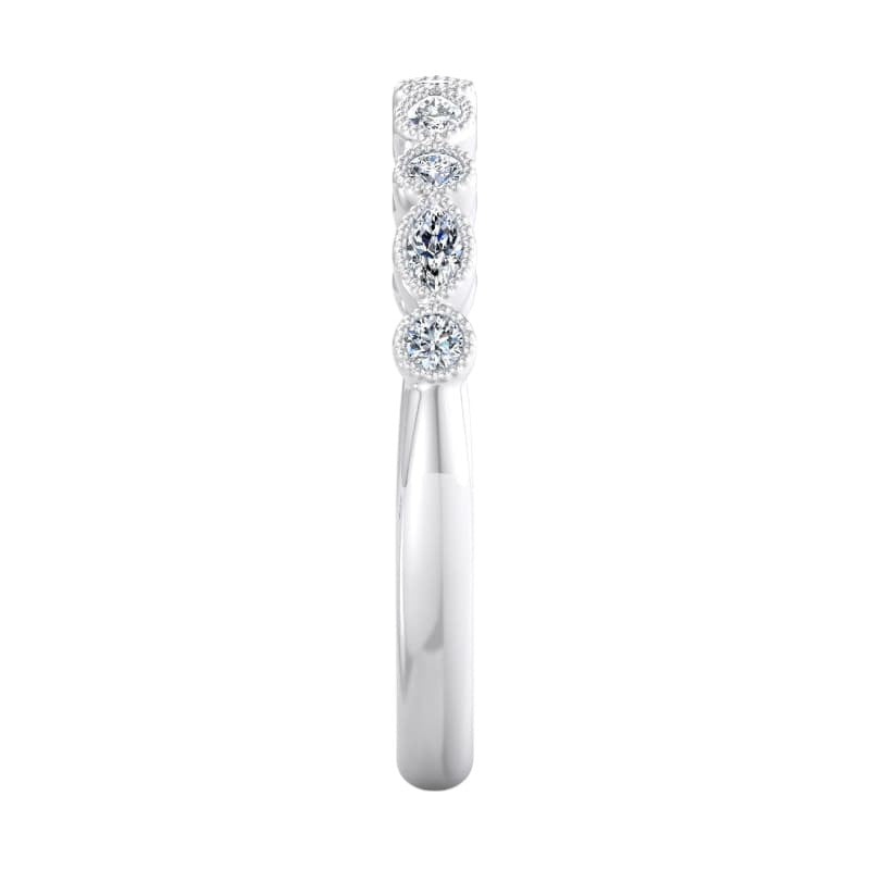 1/4ct Eternity Lab Grown Diamond Art deco Wedding band