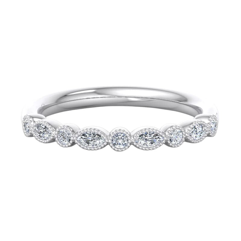 1/4ct Eternity Lab Grown Diamond Art deco Wedding band