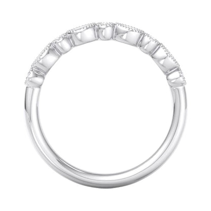1/4ct Eternity Lab Grown Diamond Art deco Wedding band
