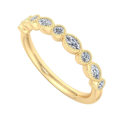 Vintage Art-Deco Wedding Band