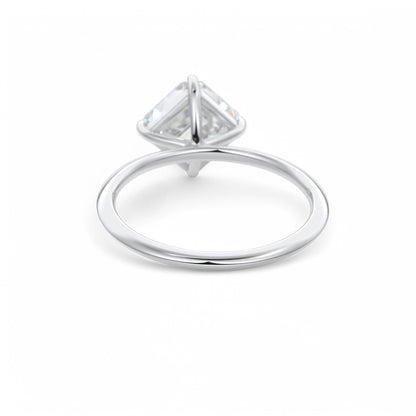 2.00Ct Asscher Cut Lab Grown Diamond Engagement Ring in 14k White Gold