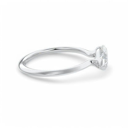2.00Ct East West Marquise Cut Lab Grown Diamond Engagement Ring in 14k White Gold