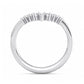 1/5Ct Pear & Round Cut Lab Grown Diamond Stacking Curved wedding band