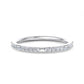 1/4 ct Baguette And Round Cut Colorless Lab Grown Diamond Wedding Band
