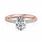 1.5 CT Oval Cut Lab Grown Diamond Engagement Ring for Women