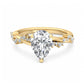 1.50ct Pear shaped Lab grown Diamond Infinity Engagement Ring