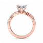 1.50ct Pear shaped Lab grown Diamond Infinity Engagement Ring