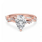 1.50ct Pear shaped Lab grown Diamond Infinity Engagement Ring