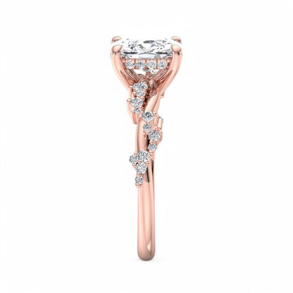 Cushion Lab Diamond Ring