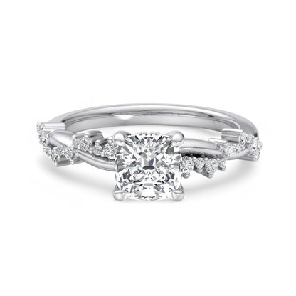  Cushion Cut  Diamond Engagement Ring
