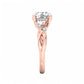 Nature Inspired 1.50 Carat Round Cut Lab Grown Diamond Engagement Ring