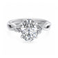 1.5 ct Oval cut Lab Grown Diamond Nature Inspired Engagement Ring