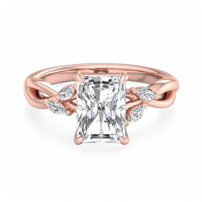 radiant cut engagement ring