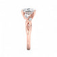 1.60 Carat Elongated Cushion Lab Grown Diamond Twig Engagement Ring, Nature-Inspired Ring