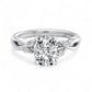 1.60 Carat Elongated Cushion Lab Grown Diamond Twig Engagement Ring, Nature-Inspired Ring