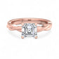 Elegant 2.00ct  Asscher Cut Lab Grown Diamond Solitaire Ring for Engagement