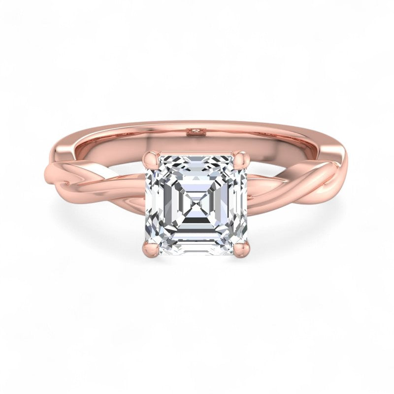 Moissanite Solitaire Rings