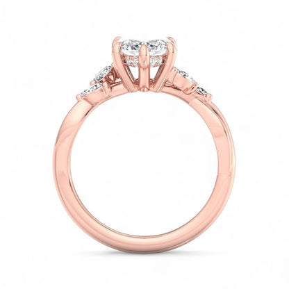 marquise cut lab grown diamond engagement ring​

