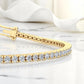 3.00 Ct Lab Grown Diamond Infinity Bracelet, Elegant Stackable Tennis Style Jewelry Gift for Women