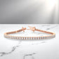 3.00 Ct Lab Grown Diamond Infinity Bracelet, Elegant Stackable Tennis Style Jewelry Gift for Women