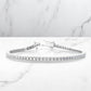 3.00 Ct Lab Grown Diamond Infinity Bracelet, Elegant Stackable Tennis Style Jewelry Gift for Women