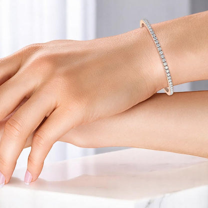 5.00 Ct Lab Grown Diamond Bracelet Stackable Tennis Bracelet, Eco-Friendly Fine Jewelry Gift for Her