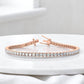 4.00 Ct Lab Grown Diamond Infinity Bracelet, Elegant Stackable Tennis Style Jewelry Gift for Women