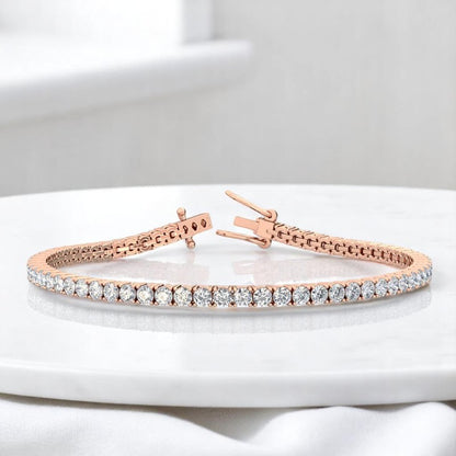 5.00 Ct Lab Grown Diamond Bracelet Stackable Tennis Bracelet, Eco-Friendly Fine Jewelry Gift for Her