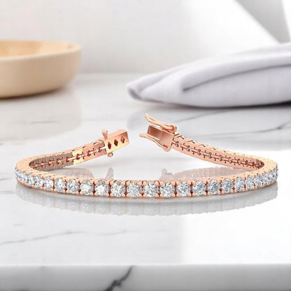 8 carat lab grown diamond tennis bracelet