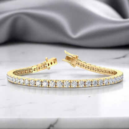8 carat lab grown diamond tennis bracelet