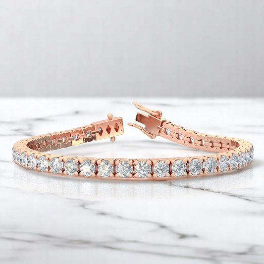 10.00ct Round Cut Lab Grown Diamond Tennis Bracelet Fine Jewelry for Women
