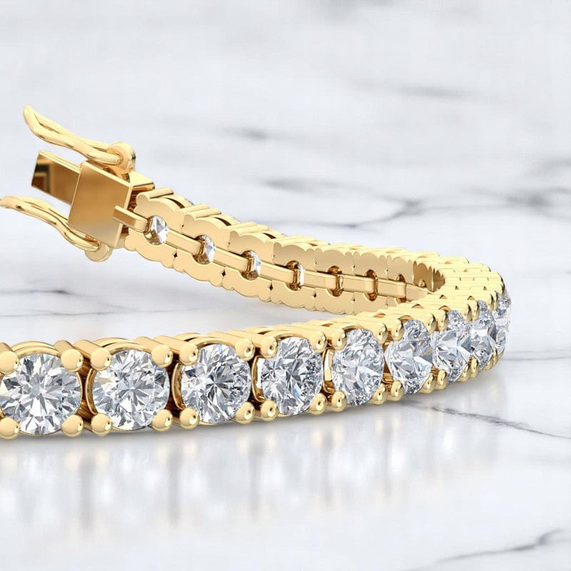 9.00 Ct Elegant Lab Grown Diamond Tennis Bracelet,14K Rose Gold Dainty Sparkling Perfect Gift for Her