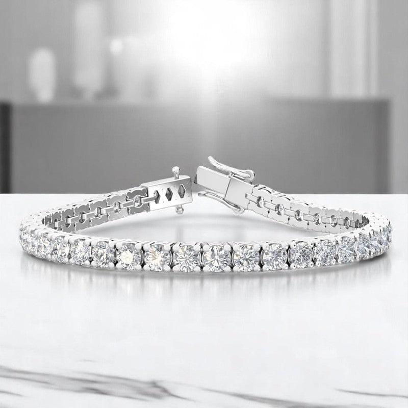 12.00ct Round Cut Sustainable Lab Grown Diamond Tennis Bracelet Jewelry for Women