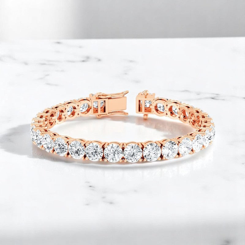 26.00ct Lab Grown Diamond Tennis Bracelet for Women, 14K Gold Ideal Gift for Anniversary or Bridal Wear