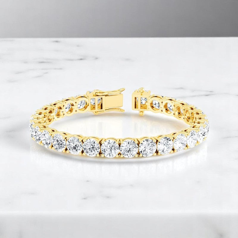 26.00ct Lab Grown Diamond Tennis Bracelet for Women, 14K Gold Ideal Gift for Anniversary or Bridal Wear