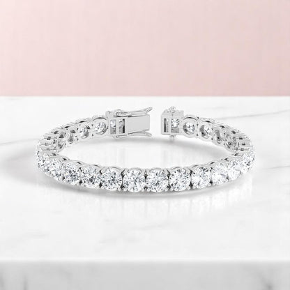 26.00ct Lab Grown Diamond Tennis Bracelet for Women, 14K Gold Ideal Gift for Anniversary or Bridal Wear