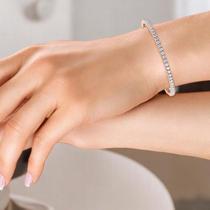 3.00 ct Lab Grown Diamond Tennis Bracelet for Women,14K Solid Gold, Fine Jewelry Gift