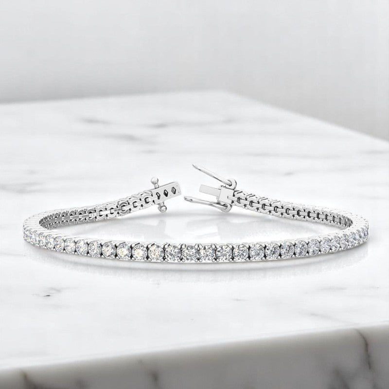 3.00 ct Lab Grown Diamond Tennis Bracelet for Women,14K Solid Gold, Fine Jewelry Gift
