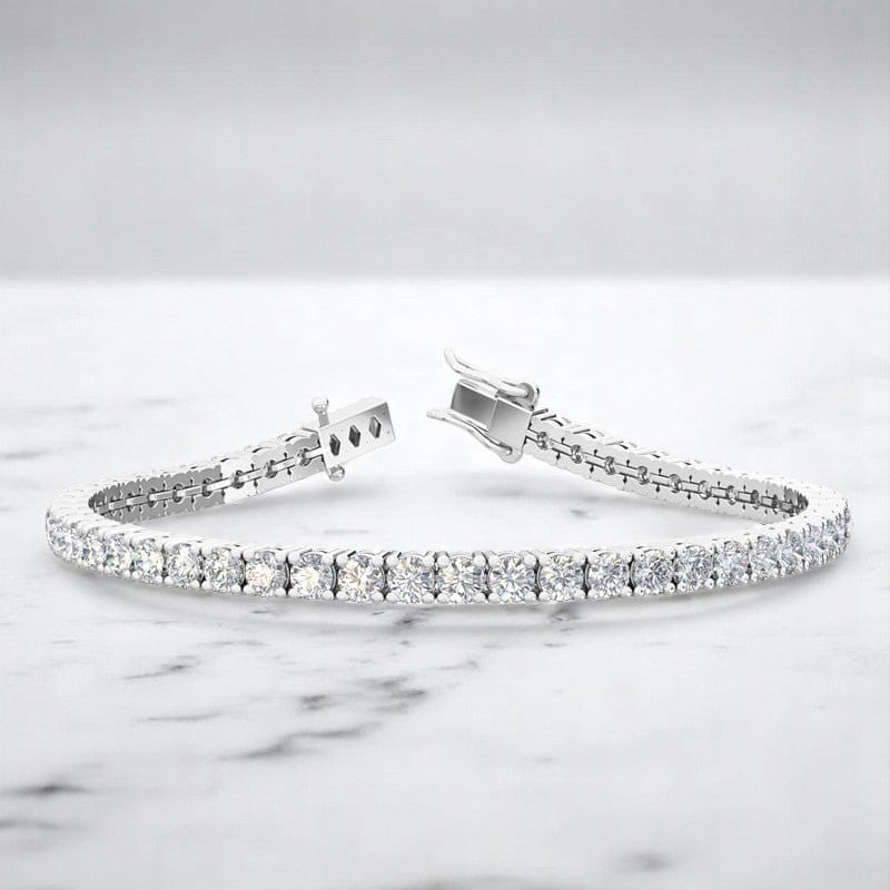 5.00 ct Classic Tennis Style Lab Grown Diamond Bracelet for Women, 14K Gold