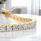 9.0 Ct Lab Grown Diamond Tennis Bracelet for Women,14K Gold, Conflict-Free Gift Idea