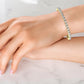 17.00 Carat Round Cut Lab Grown Diamond Tennis Bracelet, 14K Gold, Modern Jewelry Piece