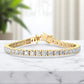 17.00 Carat Round Cut Lab Grown Diamond Tennis Bracelet, 14K Gold, Modern Jewelry Piece