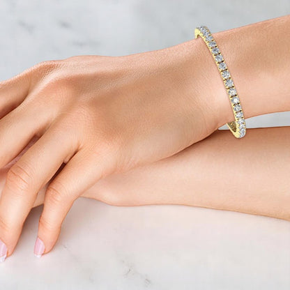 12.00ct Round cut Lab Grown Diamond Bracelet, Sparkling & Sustainable Tennis Style Jewelry