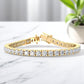10.00ct Round Cut Lab Grown Diamond Bracelet, 14K Gold, Luxury Jewelry for Gifting