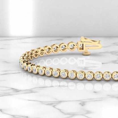 10.00ct Round Cut Lab Grown Diamond Tennis Bracelet for Women