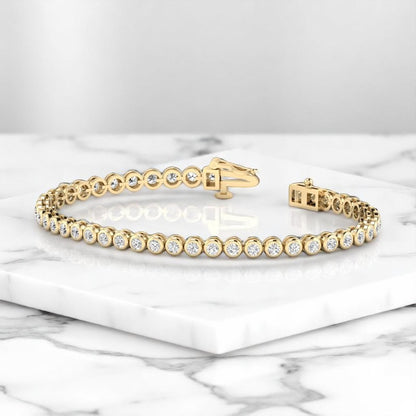 10.00ct Round Cut Lab Grown Diamond Tennis Bracelet for Women
