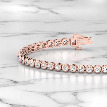10.00ct Round Cut Lab Grown Diamond Tennis Bracelet for Women