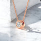 1/5ct Round Cut Solitaire Lab Grown Diamond Bezel Pendant Necklace